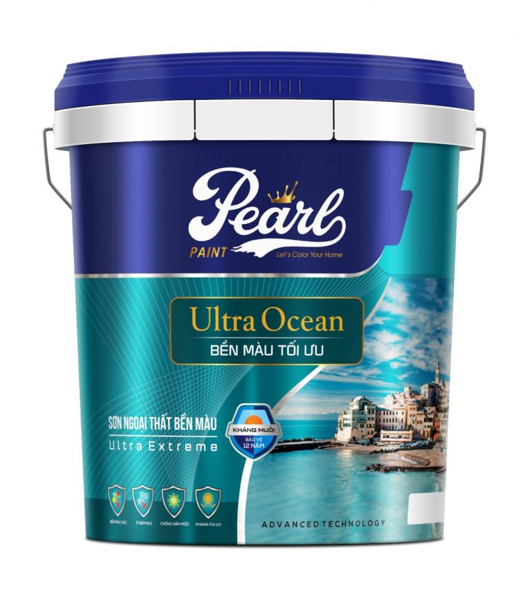 Ultra Ocean_Bền Màu Tối Ưu là dòng sản phẩm sơn cao cấp ngoại thất của PEARL, chuyên dùng cho Miền Biển.